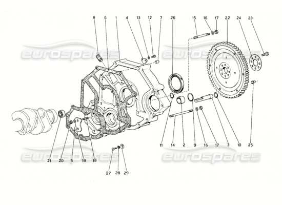 a part diagram from the Ferrari 308 parts catalogue