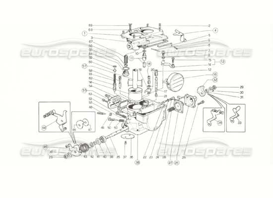 a part diagram from the Ferrari 308 parts catalogue