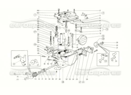 a part diagram from the Ferrari 308 parts catalogue