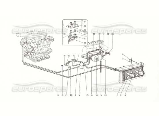 a part diagram from the Ferrari 308 parts catalogue