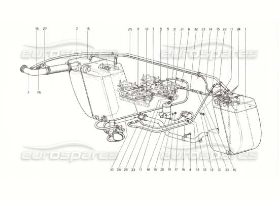 a part diagram from the Ferrari 308 parts catalogue