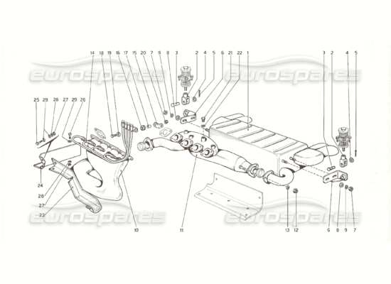 a part diagram from the Ferrari 308 parts catalogue