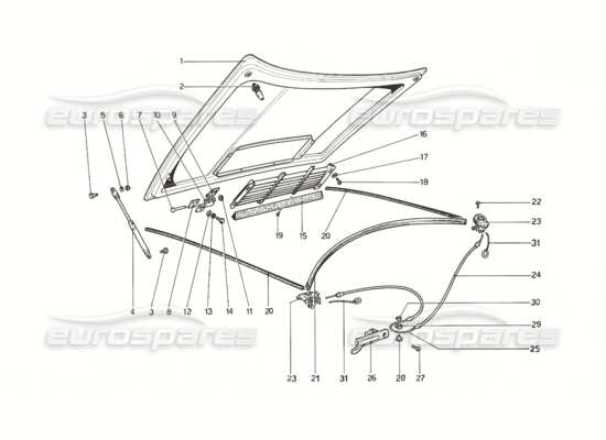 a part diagram from the Ferrari 308 parts catalogue