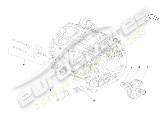 a part diagram from the Lamborghini Gallardo Spyder (2006) parts catalogue