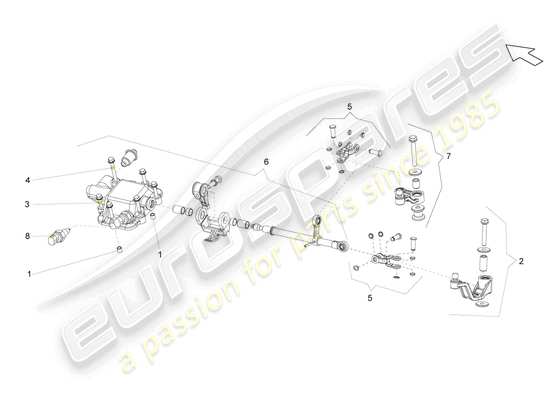 a part diagram from the Lamborghini Gallardo Spyder (2006) parts catalogue