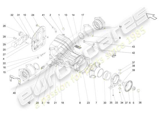 a part diagram from the Lamborghini Gallardo Spyder (2006) parts catalogue