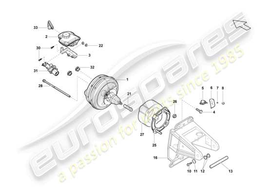 a part diagram from the Lamborghini Gallardo Spyder (2006) parts catalogue