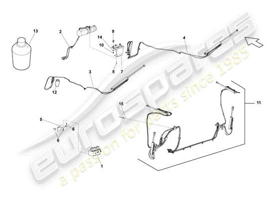 a part diagram from the Lamborghini LP560-4 Spider (2009) parts catalogue