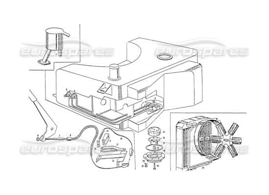 a part diagram from the Maserati 3500 parts catalogue