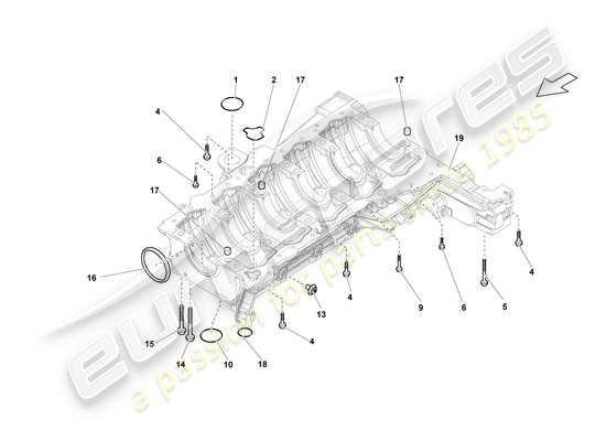 a part diagram from the Lamborghini LP570-4 Spyder Performante (2011) parts catalogue