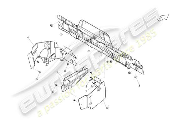 a part diagram from the Lamborghini LP570-4 Spyder Performante (2012) parts catalogue