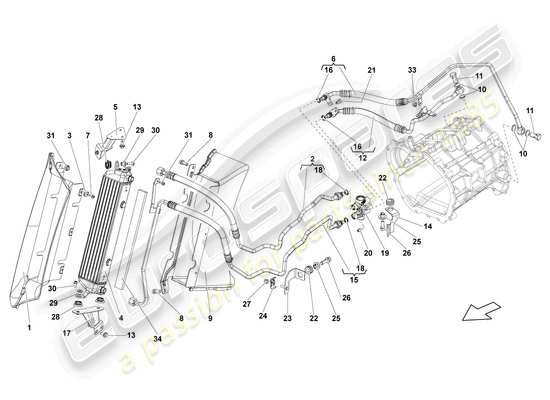 a part diagram from the Lamborghini LP570-4 Spyder Performante (2013) parts catalogue