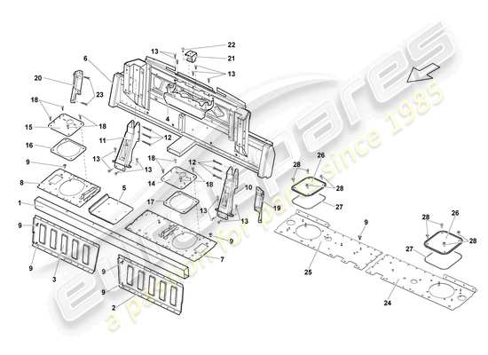 a part diagram from the Lamborghini LP570-4 Spyder Performante (2013) parts catalogue