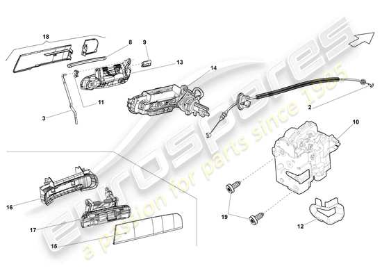 a part diagram from the Lamborghini LP570-4 Spyder Performante (2013) parts catalogue