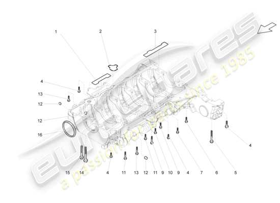 a part diagram from the Lamborghini LP570-4 Spyder Performante (2014) parts catalogue