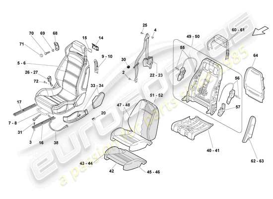 a part diagram from the Lamborghini LP570-4 Spyder Performante (2014) parts catalogue