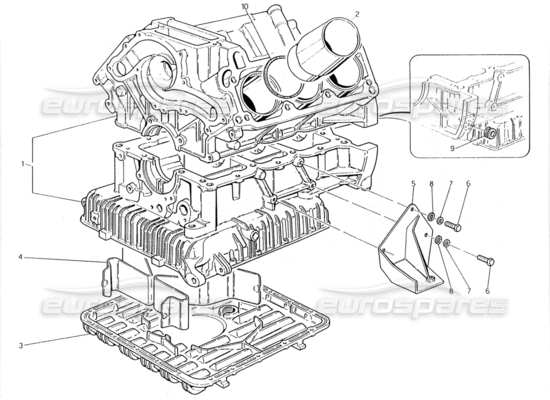 a part diagram from the Maserati Biturbo (1983-1995) parts catalogue