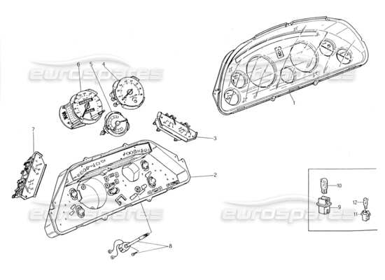 a part diagram from the Maserati Biturbo (1983-1995) parts catalogue