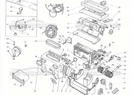 a part diagram from the Maserati Biturbo (1983-1995) parts catalogue