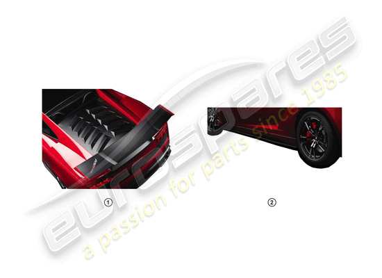 a part diagram from the Lamborghini LP570-4 SL (Accessories) parts catalogue