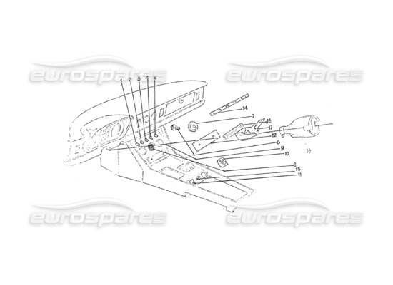 a part diagram from the Ferrari 275 parts catalogue