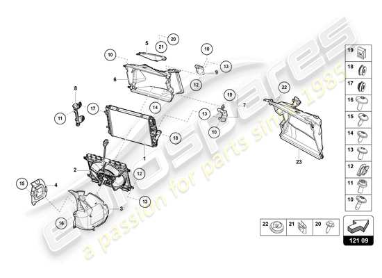 a part diagram from the Lamborghini Huracan STO parts catalogue