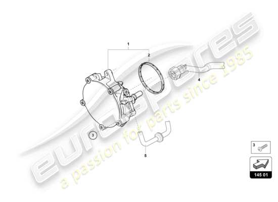 a part diagram from the Lamborghini Urus parts catalogue