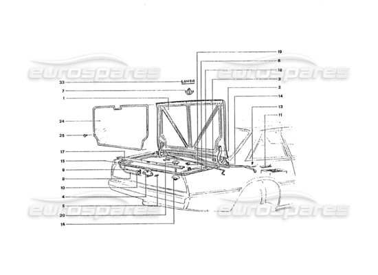 a part diagram from the Ferrari 330 and 365 parts catalogue