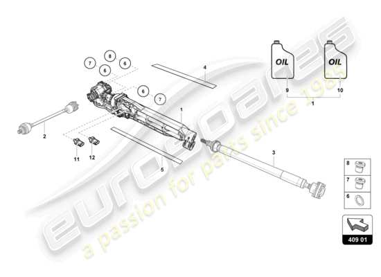 a part diagram from the Lamborghini HURACAN EVO parts catalogue