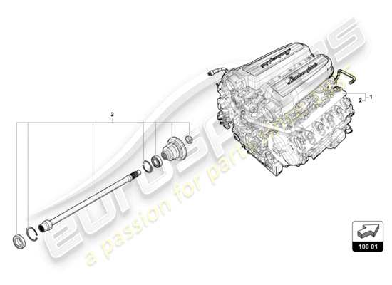 a part diagram from the Lamborghini HURACAN EVO parts catalogue