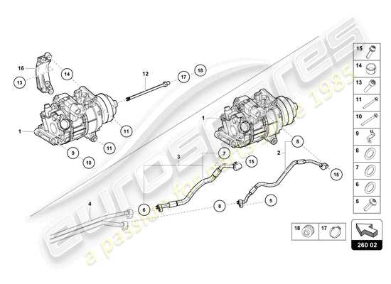 a part diagram from the Lamborghini Huracan Sterrato parts catalogue