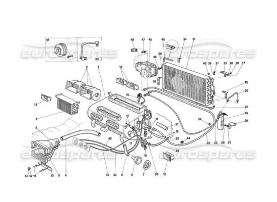 a part diagram from the Maserati Quattroporte (1967-1979) parts catalogue