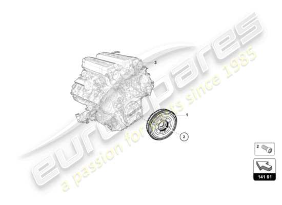 a part diagram from the Lamborghini Huracan Tecnica parts catalogue