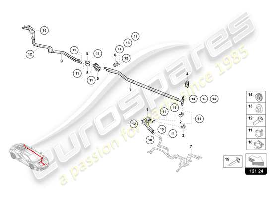 a part diagram from the Lamborghini Revuelto parts catalogue