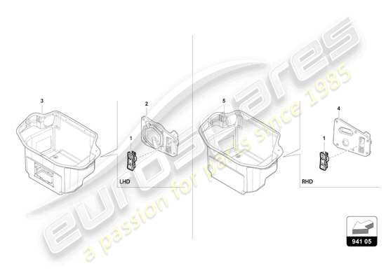 a part diagram from the Lamborghini Revuelto parts catalogue