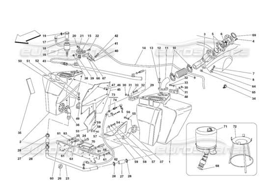 a part diagram from the Ferrari 430 parts catalogue