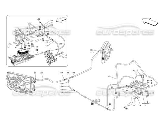 a part diagram from the Ferrari 430 parts catalogue