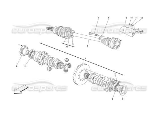 a part diagram from the Ferrari 430 parts catalogue