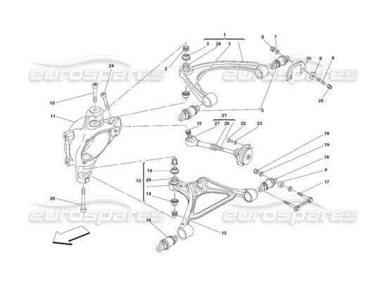 a part diagram from the Ferrari 430 parts catalogue