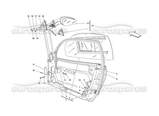 a part diagram from the Ferrari 430 parts catalogue