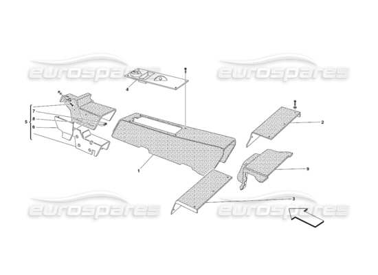 a part diagram from the Ferrari 430 parts catalogue