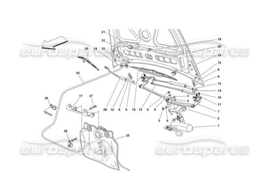 a part diagram from the Ferrari 430 parts catalogue