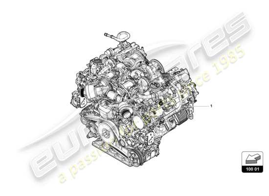 a part diagram from the Lamborghini Urus parts catalogue