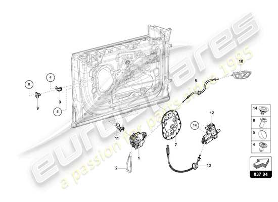 a part diagram from the Lamborghini Urus parts catalogue