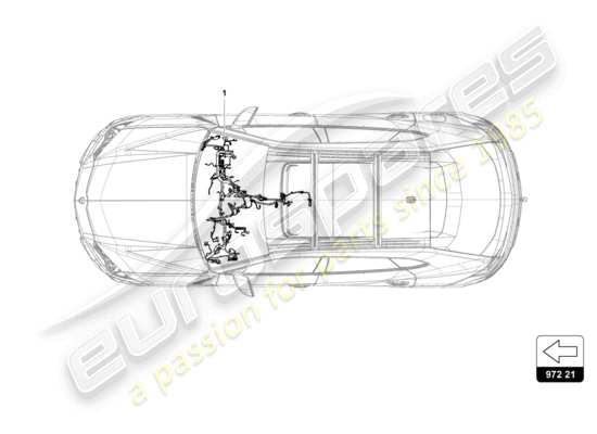 a part diagram from the Lamborghini Urus parts catalogue