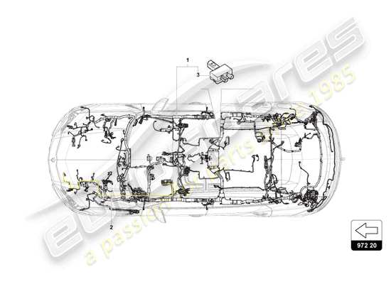 a part diagram from the Lamborghini Urus parts catalogue