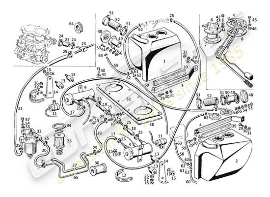 a part diagram from the Maserati Kyalami parts catalogue