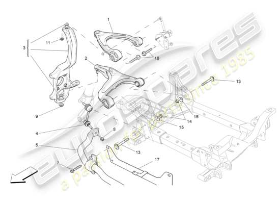 a part diagram from the Maserati Levante parts catalogue