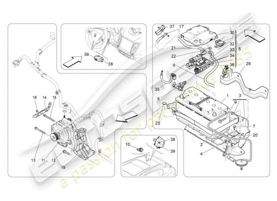 a part diagram from the Maserati Levante parts catalogue