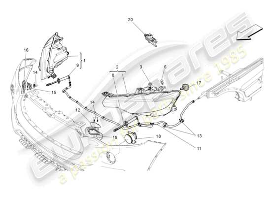 a part diagram from the Maserati Levante parts catalogue